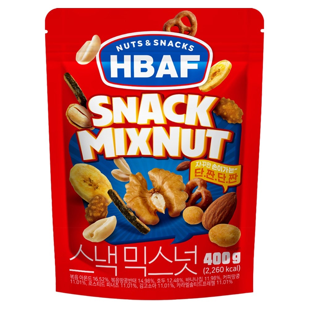 HBAFナッツ＆スナックスナックミックスナッツ400g1個
