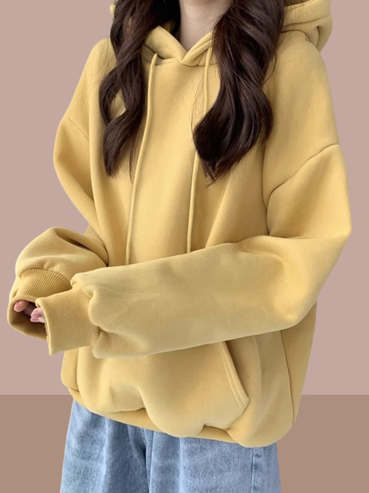 2025年秋冬 薄手パーカー プルオーバー スウェットシャツ 新スタイル ゆったりフィット 純綿 裏起毛 トレンド