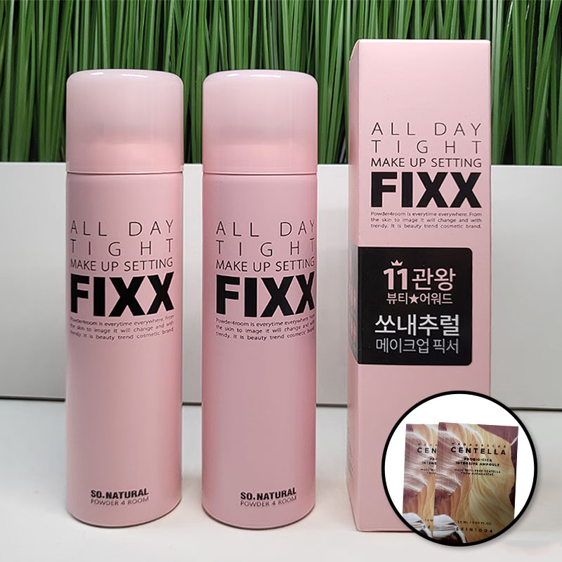 オールデイメークアップフィクサー ダブル企画 120ml + 120ml +SKIN1004 プロバイオ シカ インテンシブアンプル サンプル2個プレゼント/ メイクキープミスト / 韓国コスメ