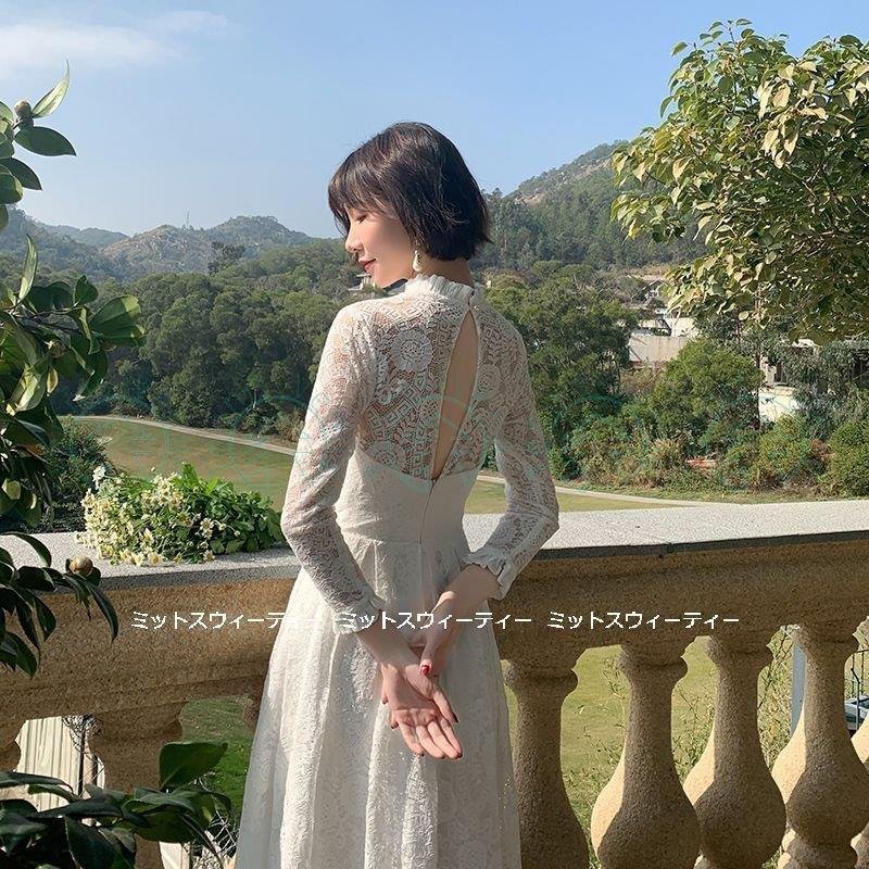 ウェディングドレス 花嫁 二次会 ウエディングドレス 結婚式 前撮り 披露宴 リゾート 総レース ハ