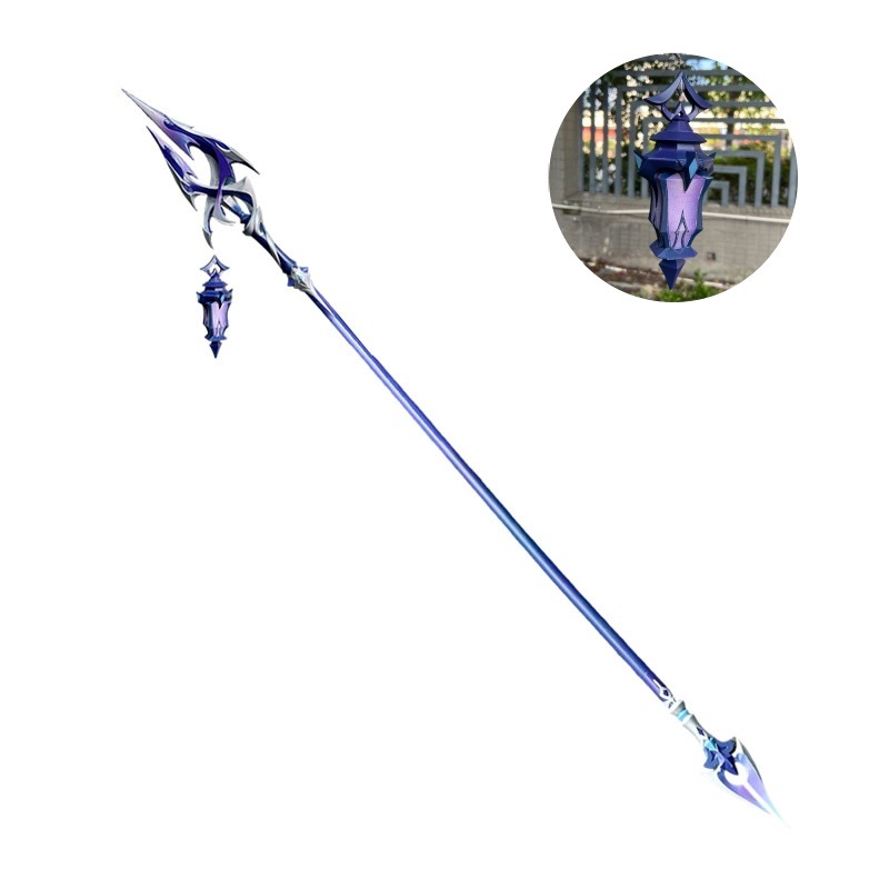 Azuiblc 原神 フリンズ 血染めの荒れ地 200cm　長柄武器 武器モデルPU製ライトキーパー Bloodsoaked Ruins Luna I 　ナドクライ