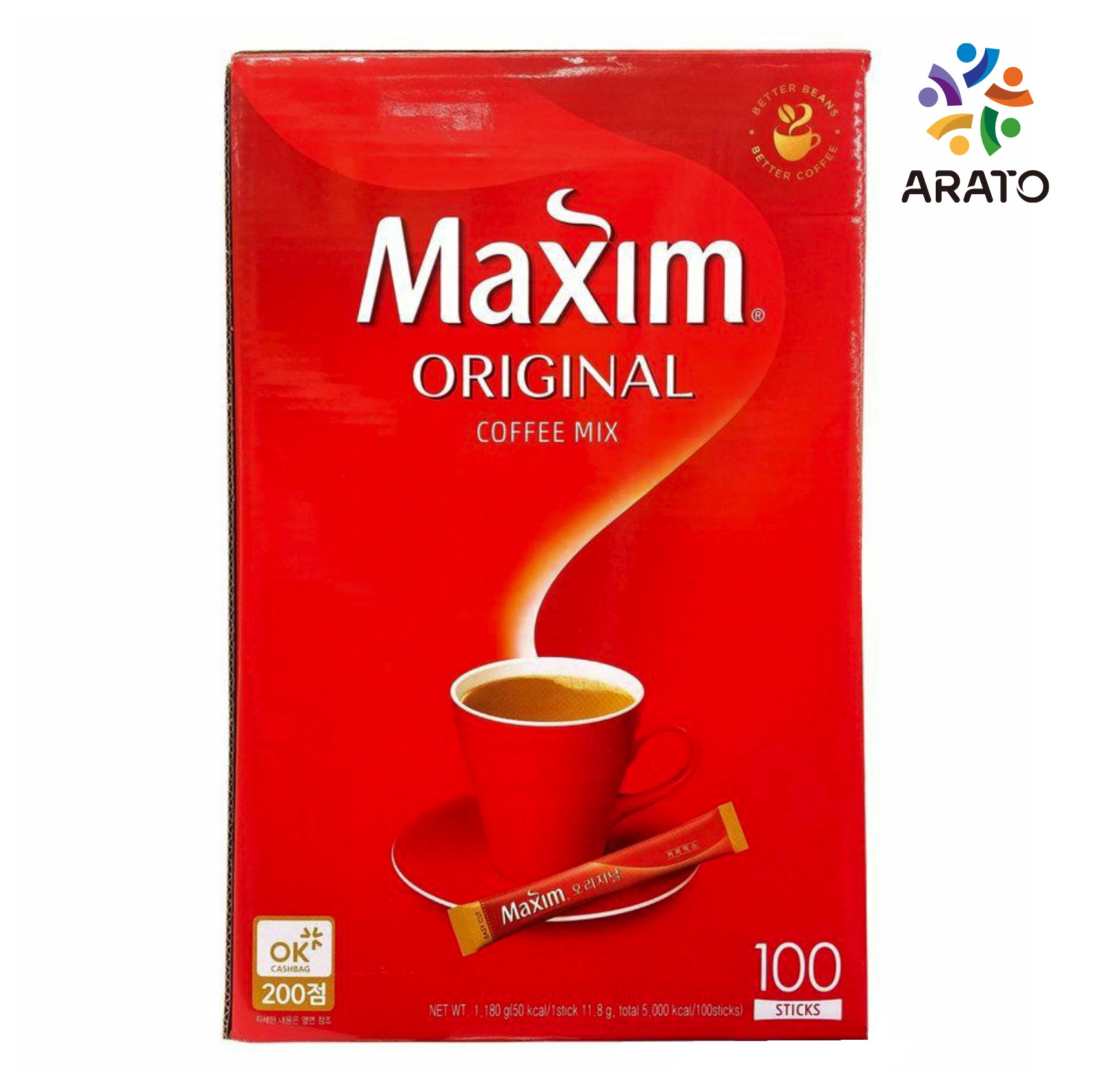 オリジナルコーヒーミックス (12gX100包入)x3箱セット韓国代表コーヒーミックス