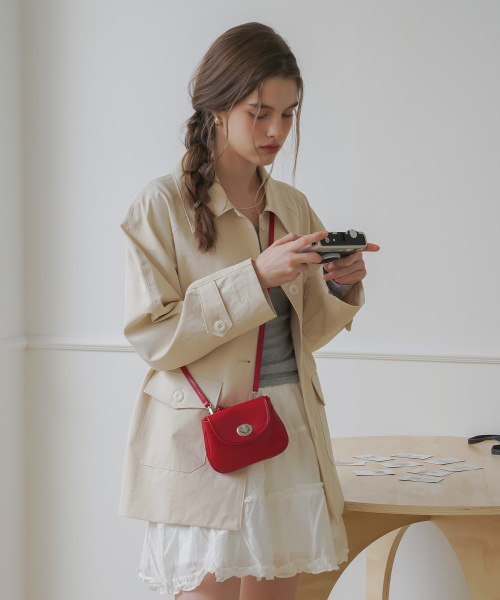 【OVHEE】 Mignon Mini Cross Bag_Red ショルダーバッグ 正規品