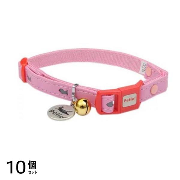 ペティオ 猫用 CAT COLLAR キャットカラー フィッシュレザーカラー ピンク 1本入 (CC9644) 10個セット 5,485円