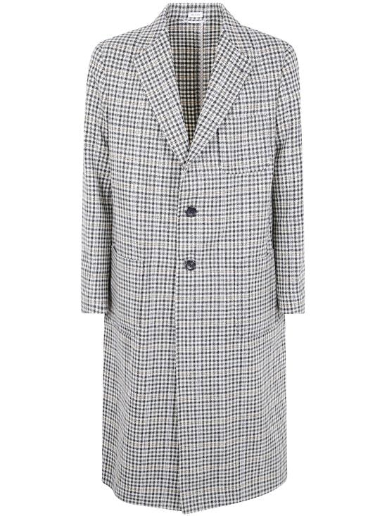 THOM BROWNE Men Coats MOU618U F0928 980 BLACK WHITE