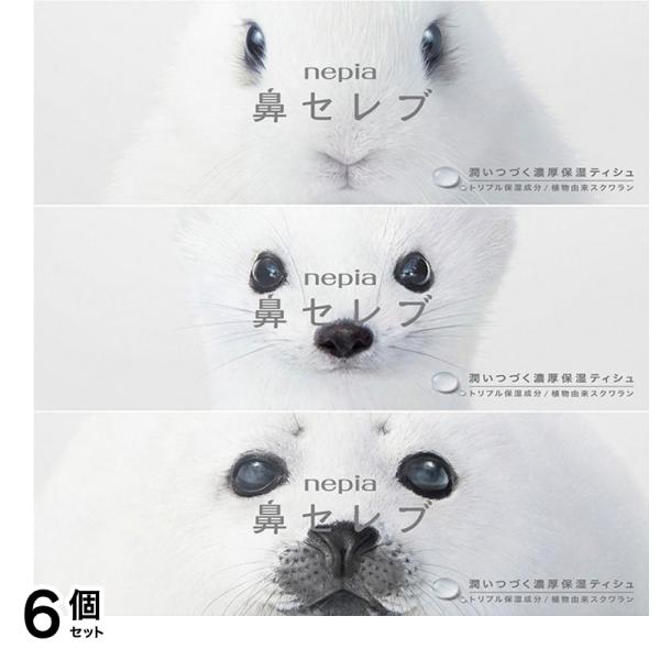 ネピア鼻セレブ ボックスティシュ 3箱パック 6個セット