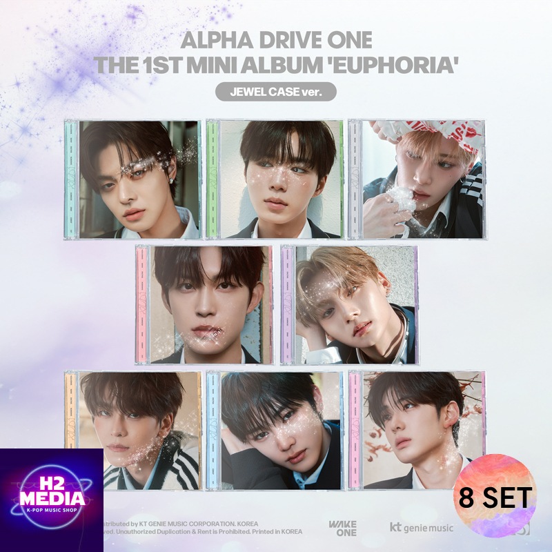 [8種 SET] ALPHA DRIVE ONE - (1st Mini Album) EUPHORIA [JEWEL CASE ver.]
