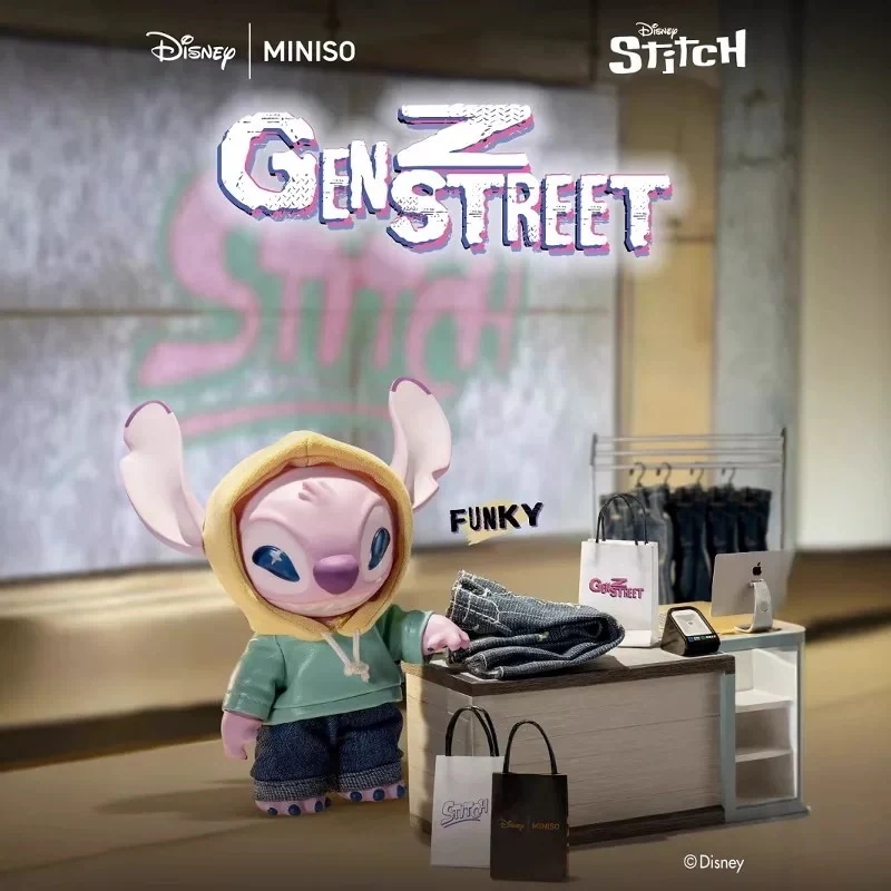 miniso スティッチ　新品未使用タグ付き　韓国にて先月購入 MINISO GENZ STREET FLASH スティッチフィギュア - メルカリ