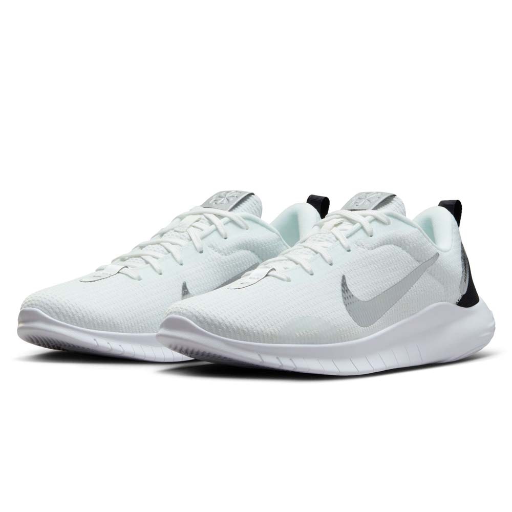 ナイキ FZ2114-100-275 レディース ロード ランニングシューズ フレックス エクスペリエンス ラン 12 プレミアム（サミットホワイト/ブラック/ホワイト/メタリックシルバー・サイズ：2