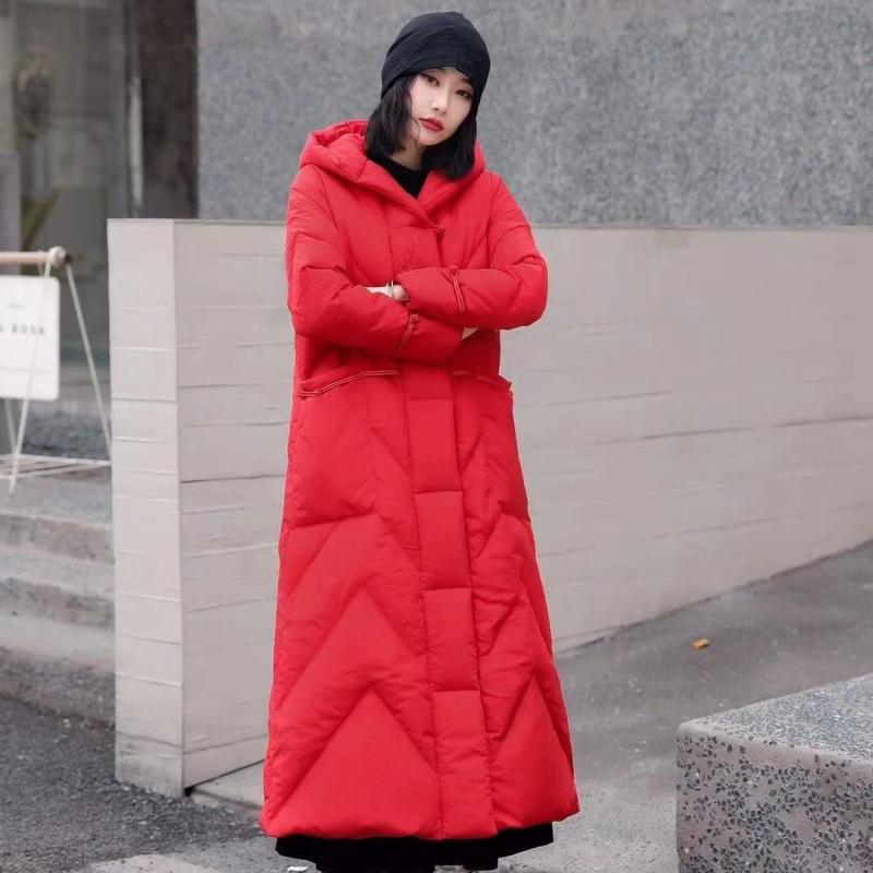 秋服 レディース ファッション オシャレ カワイイ シンプル 大人カワイイ 大きいサイズ ミドル丈 コットンコート 冬 厚手 ダウン コート