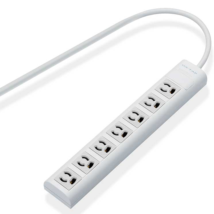 RoHS対応タップ 3P 抜け止め マグネット 7個口 5.0m