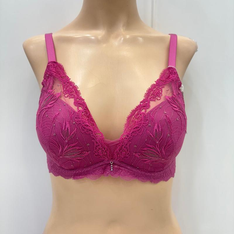 ケミカルパッチ刺繍ノンワイヤーブラ BR979AHPK