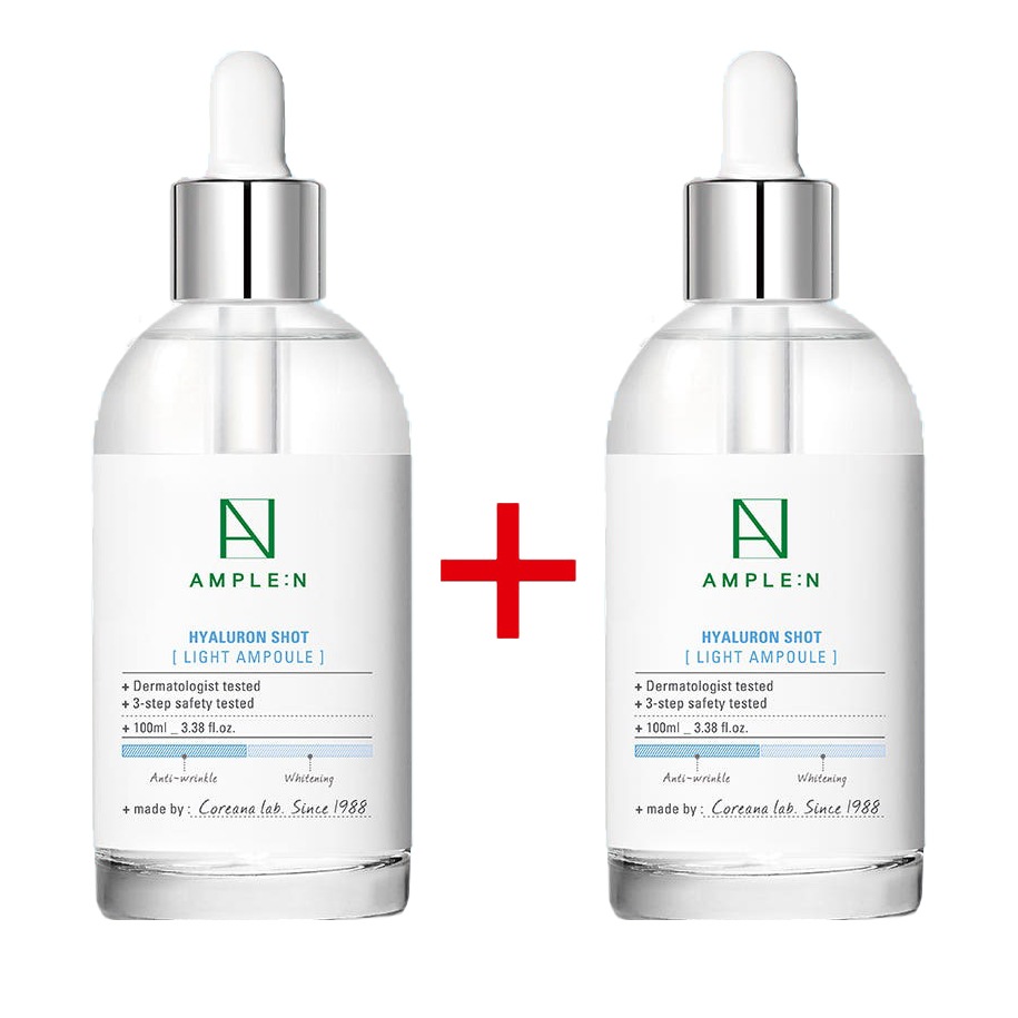 1+1(水分)ヒアルロンショットライトアンプル 大容量 100ml +100ml