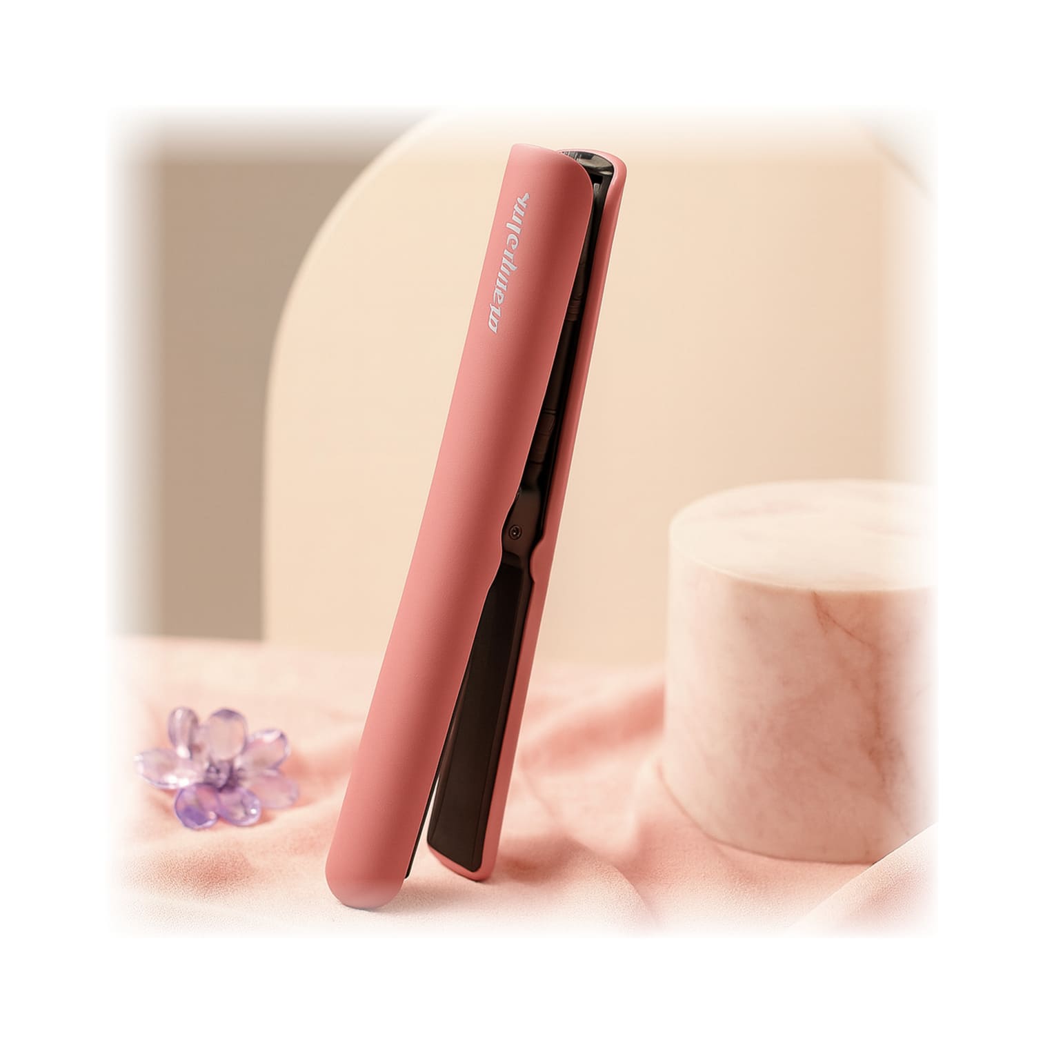 グラムシックミニボリューム ヘアアイロン,グラムピンク,携帯用,プリボルテ,旅行用