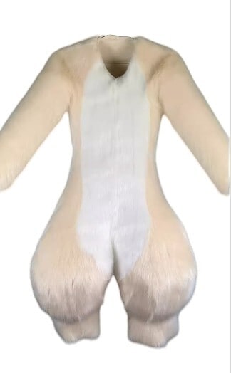 着ぐるみ ケモノ体 クリーム Aタイプ 全身 ケモノ ファースーツ ぬいぐるみ コスプレ コスチューム 39,975円