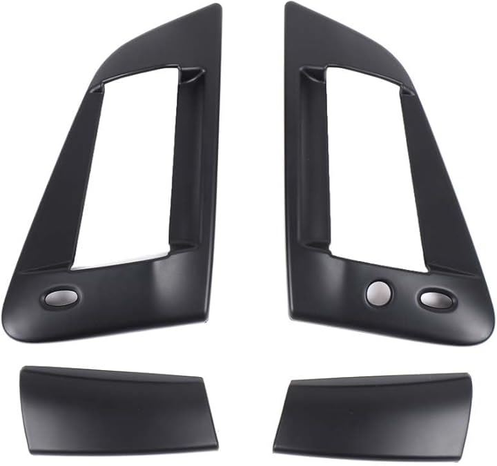 日産 フェアレディZ Z34 専用 ドアハンドルカバー アウタードアノブハンドル ドアカバー ABS製 貼付タイプ 外装パーツ 取付簡単 カスタム右ハンドル専用(マットブラック)