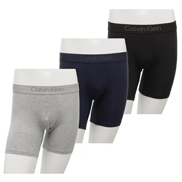 インナー ボクサーブリーフ 3枚セット アンダーウエア 下着 グレー ブラック メンズ CALVIN KLEIN NB4193 401