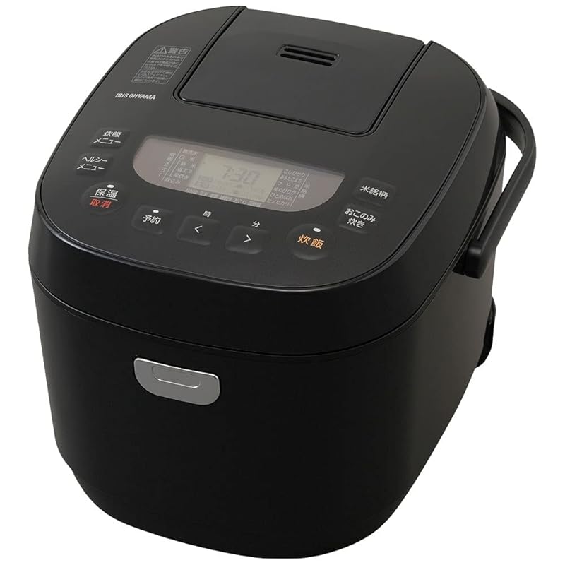 【即納】アイリスオーヤマ 炊飯器 10合 1升 マイコン式 40銘柄炊き分け機能 極厚火釜 玄米 ブラック RC-ME10-B炊飯器