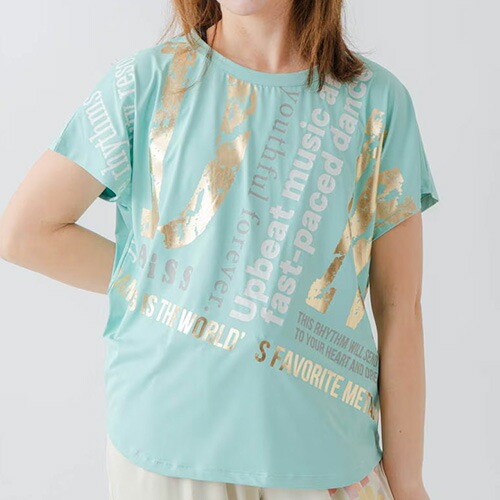 BigロゴTシャツ フィットネス 半袖 ウィメンズ 1634-1464-MINT