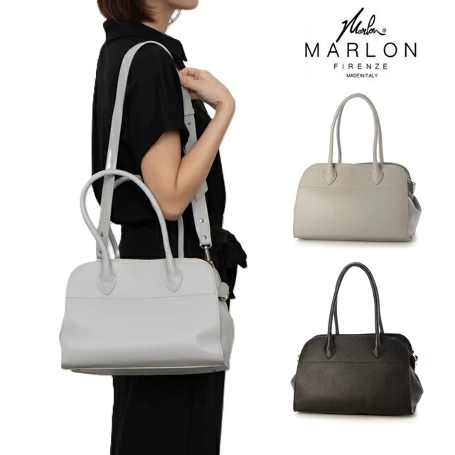 MARLON FIRENZE マーロンフィレンツェ レザートートバッグ レディース イタリア製 本革 バッグ 小物 革 通勤 B5 肩掛け BS4042