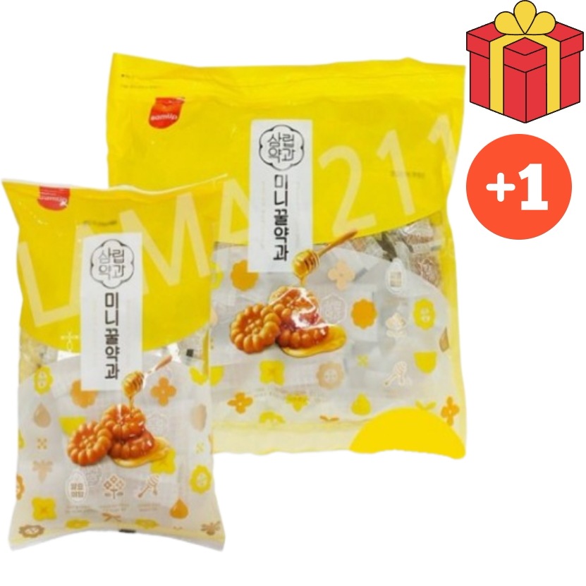 【大容量企画セット1+1】ミニはちみつ薬とハニーヤカ2kg+2kg = 4kg ミニヤカ おやつ 朝代わり 韓国食品 韓国お菓子 おいしい ミニ薬菓(ヤッカ) コスパ