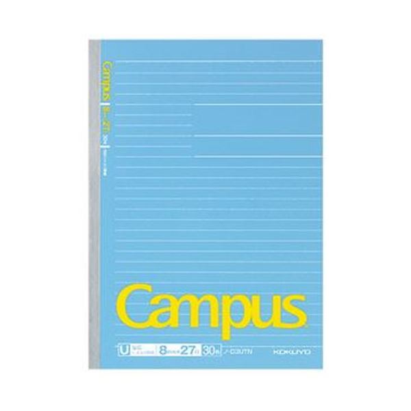 （まとめ）コクヨ キャンパスノート（幅広ドット入り罫線）セミB5 U罫 30枚 ノ-D3UTN 1セット（5冊）(×10セット)