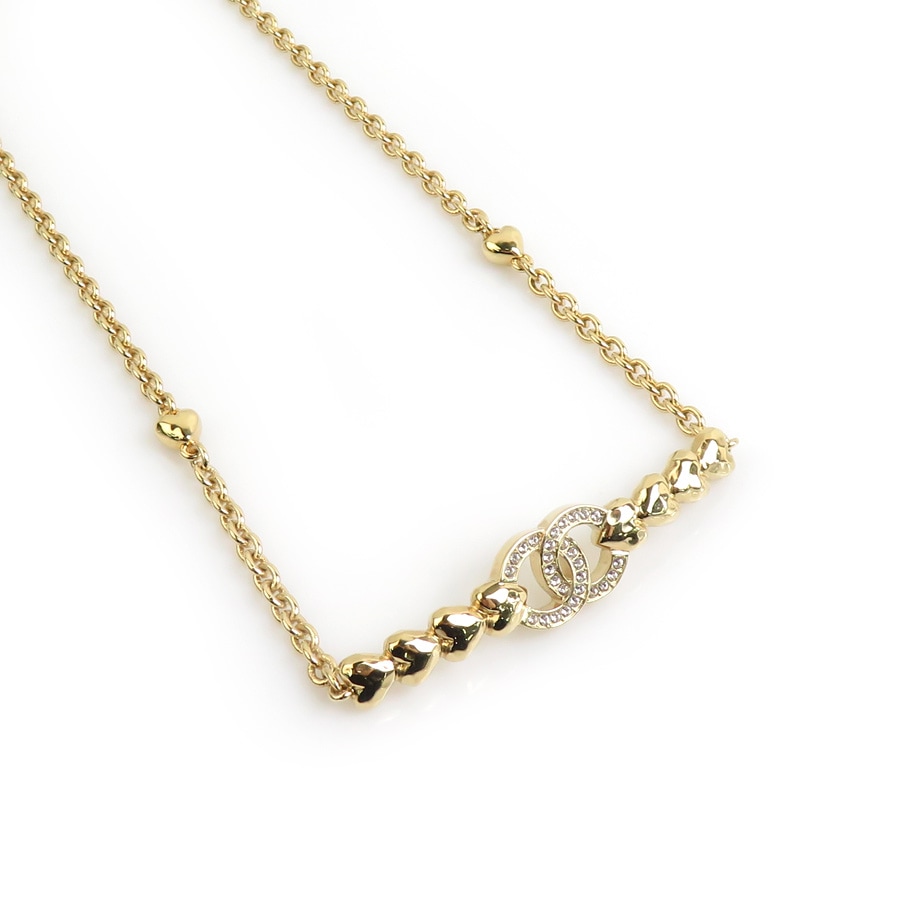 シャネル CHANEL ネックレス メタル/ラインストーン ゴールド レディース 90019k