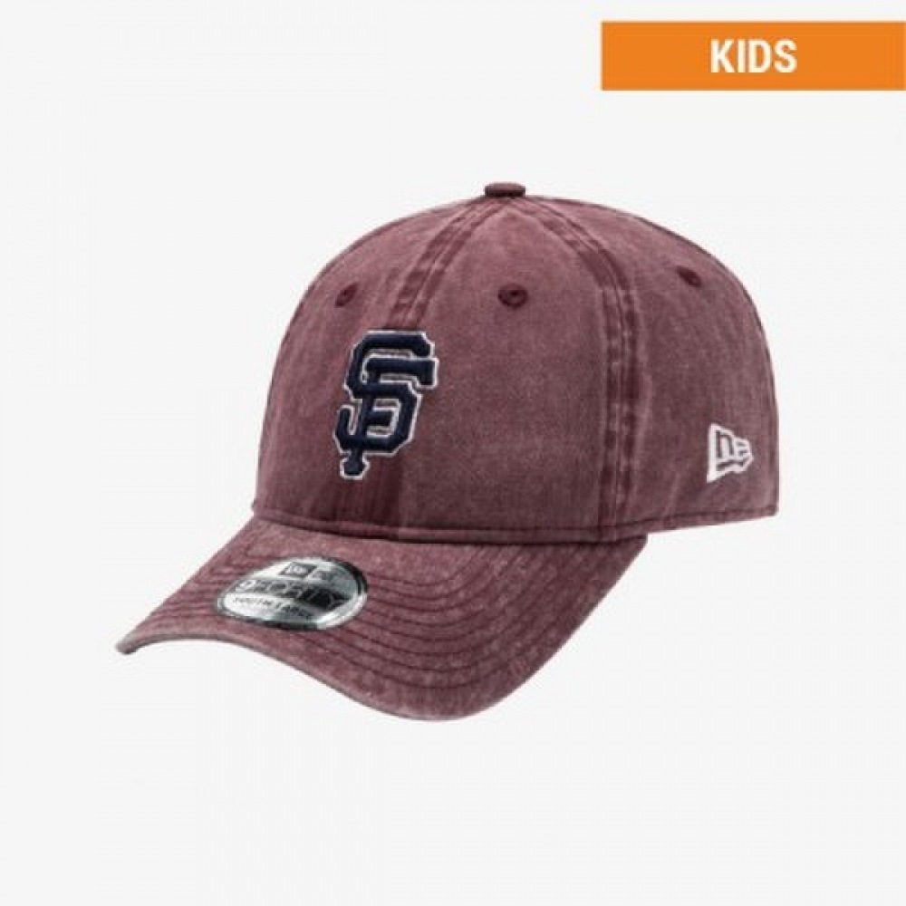 MLB キッズ サンフランシスコ ジャイアンツ ピグメント ウォッシュ キャップ バーガンディ