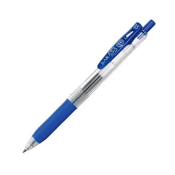 (まとめ) ゼブラ ゲルインクボールペンサラサクリップ 0.5mm 青 JJ15-BL 1セット(10本) (×10セット)