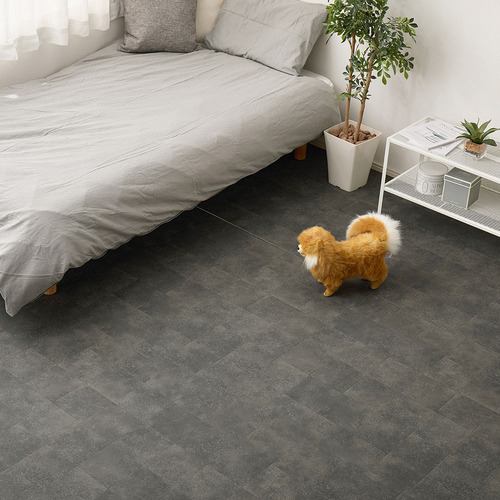 【メーカー直送品】萩原 ペット対応 クッションフロア ラグ 約182×260cm クレイブロック