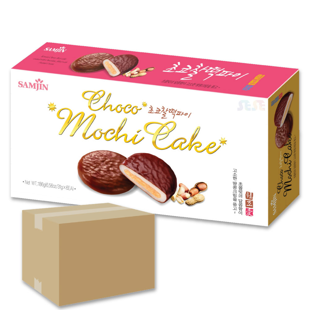 チョコもちパイ 24個 箱売り 1BOX 186g (31g × 6袋入) / チョコ餅パイ アップグレード ピーナッツクリーム もちもちとするチョコパイ 韓国デザート 8,497円