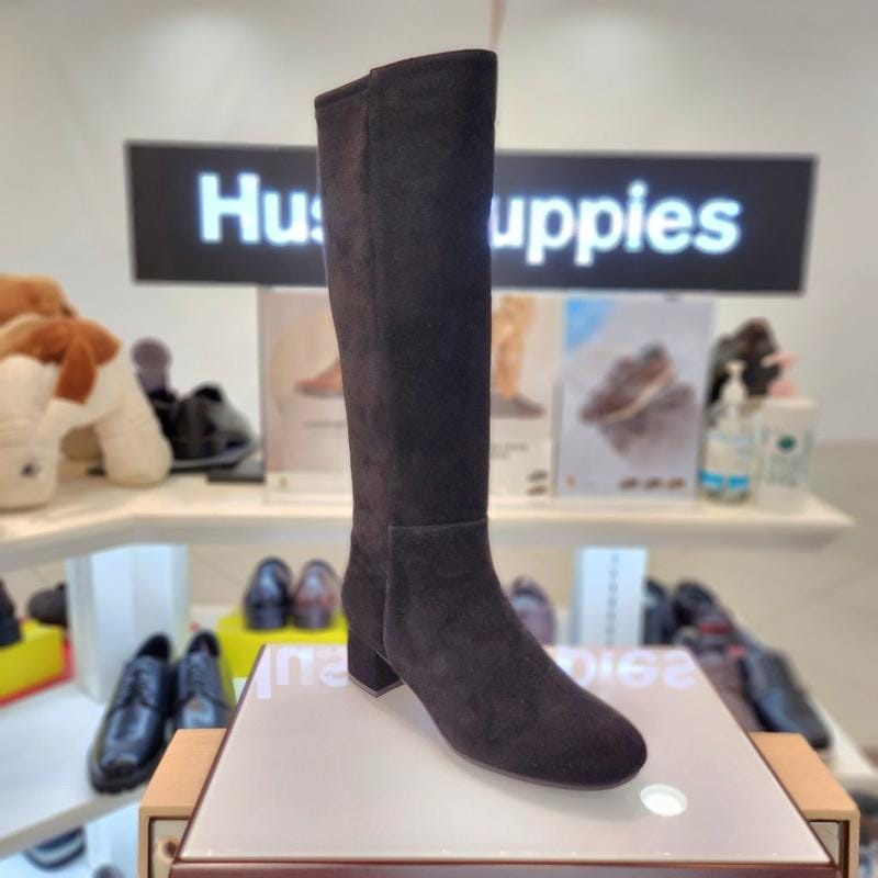 女性の足が楽な4cmスエードスパンロングブーツ3fq615-C_CA