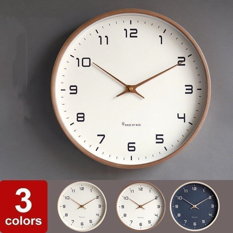 壁掛け時計 掛け時計 時計 オシャレ 静音 北欧 ナチュラル 見やすい シンプル インテリア飾り デジタル 木目 子供部屋 リビング 引越し祝い 新築祝い 非電波 5,356円