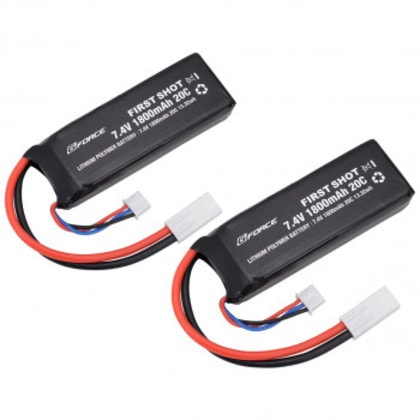 G-FORCE ジーフォース FIRST SHOT LiPo 7.4V 1800mAh ミニS互換サイズ(2本入) GFG992