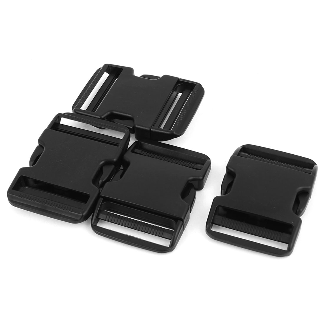 品質が uxcell クイックリリースバックル ブラック プラスチック サイド クリップ 50mmウェビングバンド用 4個入り 裁縫道具