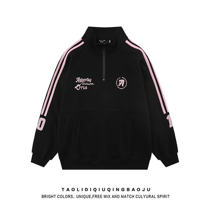 2025秋冬 韓国可愛い風トップス 2type Tシャツ K-POPファッション長袖ストリート系サイド丈シルエット衣装レディースサイズハーフユニセックスおしゃれカジュアル春ダンスラグラン配色トラック