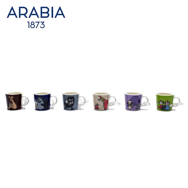 【新品】ARABIA ◆ ムーミン ミニマグ 6ピースセット