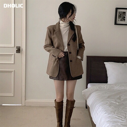 [メガ割りSALE]ヘリンボーンシングルジャケット