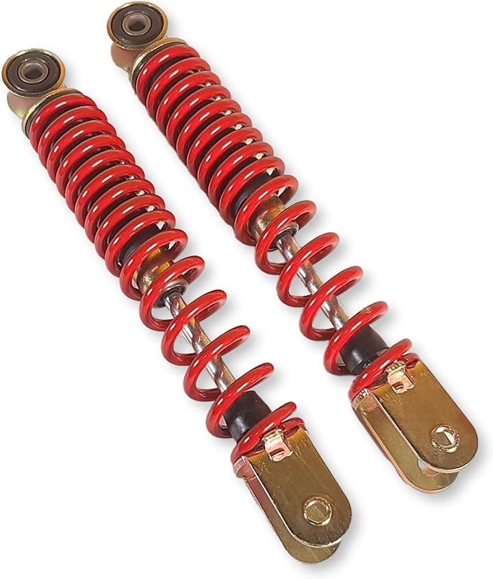 SUZUKI アドレス V100 フロント サスペンション 左右 2本セット ポン付け スズキ ショック 社外品( ２本(赤))