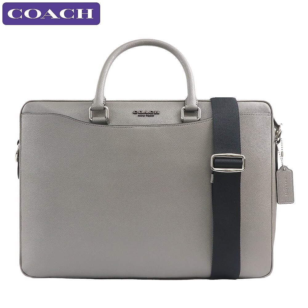 COACH◇レザーブリーフケース/F68030/ネイビー/F68030/ www