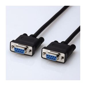 （まとめ）エレコム RS-232C環境対応ケーブル（リバース） C232R-ECO930(×2セット)