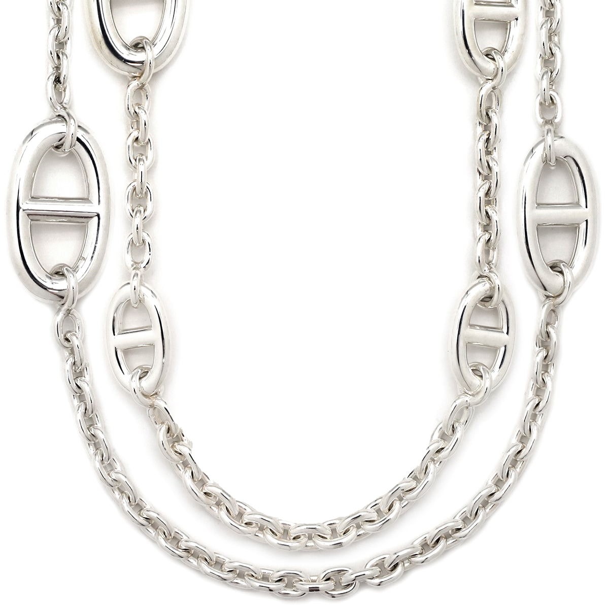 エルメス HERMES ネックレス シェーヌダンクル ファランドール120 シルバー925 シルバー スターリングシルバー 【ケース】【中古】