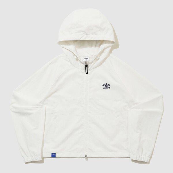 クラシックウィメンズフード付きウインドブレーカージップアップジャケット sweetcorn UR122CJK32 SCW0
