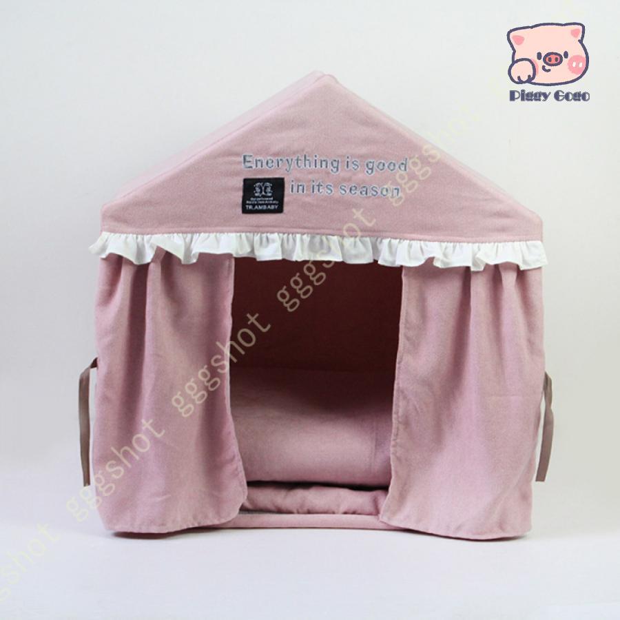 即納 テント ペットハウス 犬小屋 猫ハウス 洗える 滑り止め ペットベッド 夏用 室内用 キャットベッド 休憩所 お姫様 ぐっすり眠れる かわいい 小型犬 インテリア 4,745円