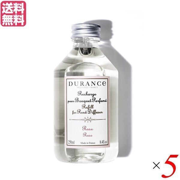 デュランスフレグランスブーケ専用レフィル ローズ　250ml 5本セット