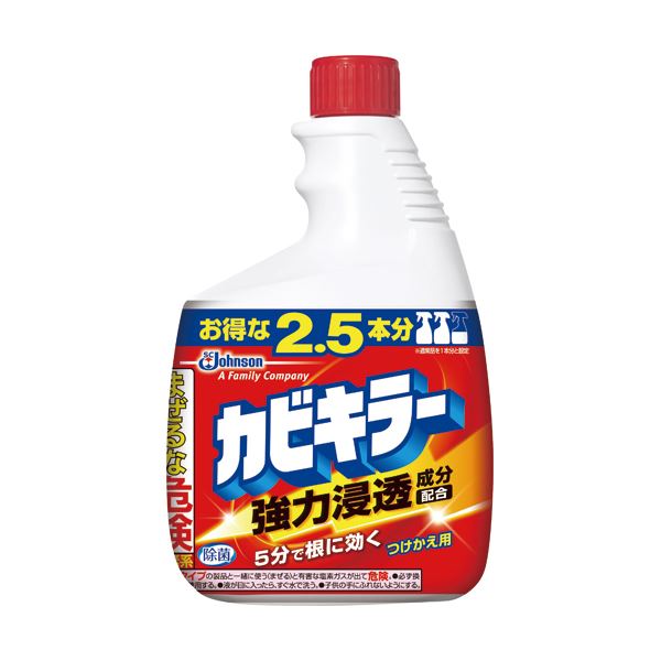 (まとめ) ジョンソン カビキラー 特大サイズ つけかえ用 1000g 1本 (×5セット)