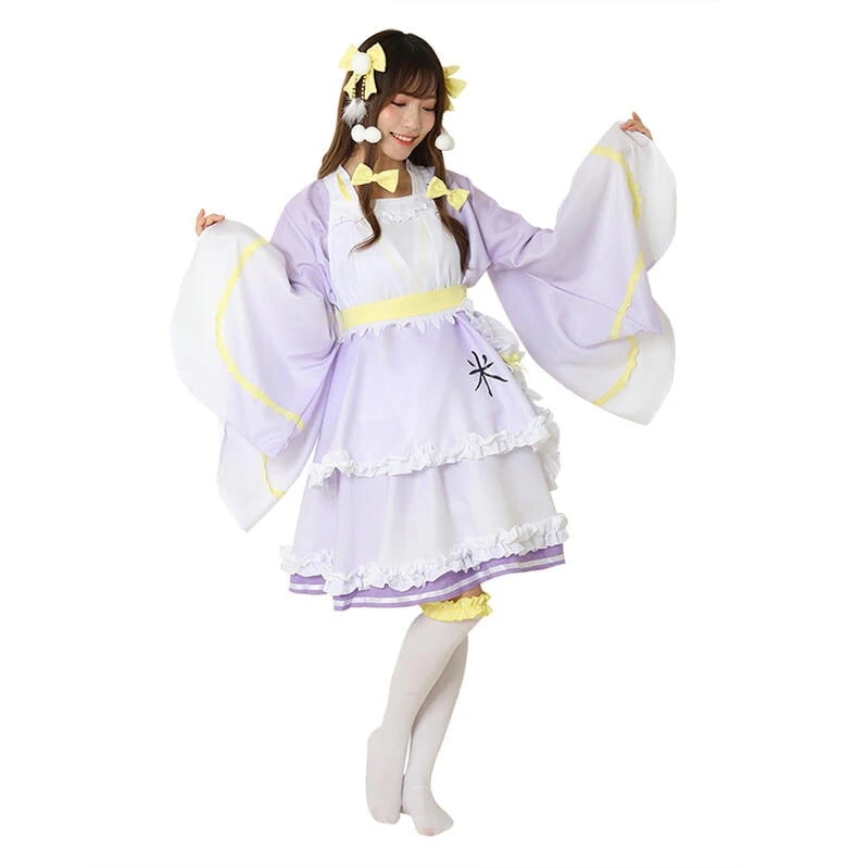 【6】2024 紫色 アイドル風 メイド服 ゴスロリ ロリータ コスプレ衣装 コスチューム ハロウィン 仮装 大人用 女 レディース今日は30パーセント