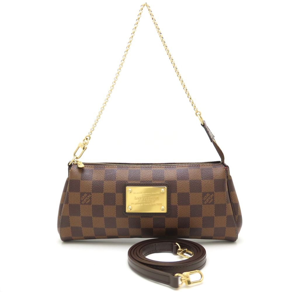 ダミエ エヴァ N55213 ハンドバッグ エベヌ/352636【中古】