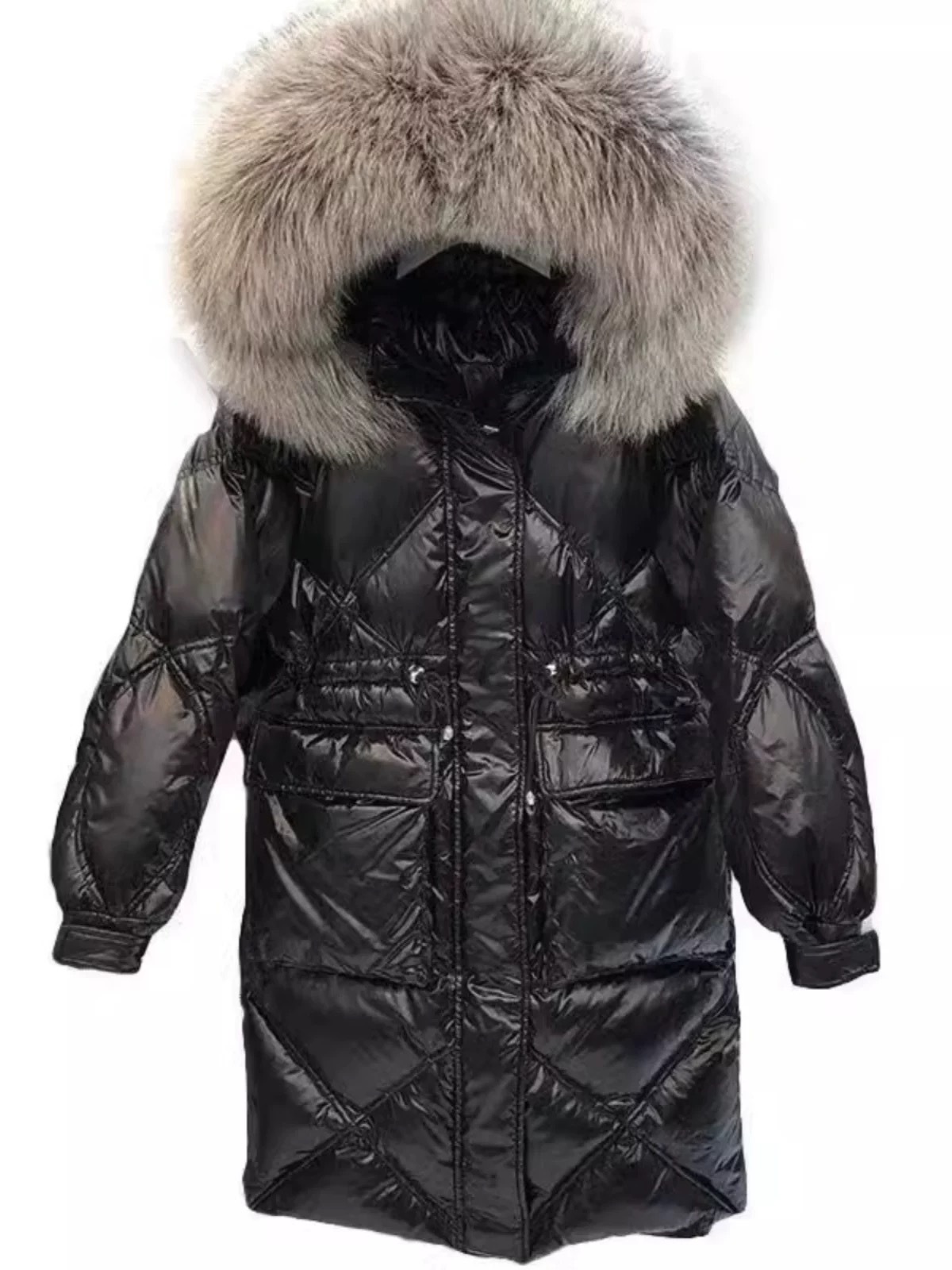 新しいタイプ ロングタイプ ダウンジャケット 引き綱 身を修める やせて見える 冬服 綿入れ 厚手