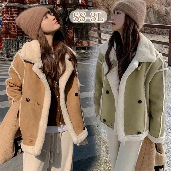 ふわふわ もこもこパーカー ファー 暖かい 帽子あり キャメル グリーン フェイク ムートンコート 大きいサイズ 萌え萌え アウター かわいい ジャケット ポケット付き